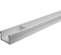 Накладной профиль Wolta алюминиевый, для светодиодной ленты 10 мм, белый матовый, 16x6 мм длина 2 метра, WAP-S-16/6/2000-W