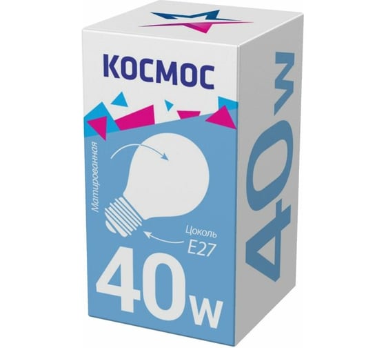 Лампа накаливания Космос Станд/А50/ МТ 40 Е27 LKsmSt55Fr40E27v2