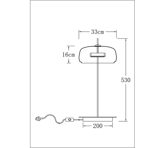 Декоративная настольная лампа ARTE LAMP padova A2404LT-1SM