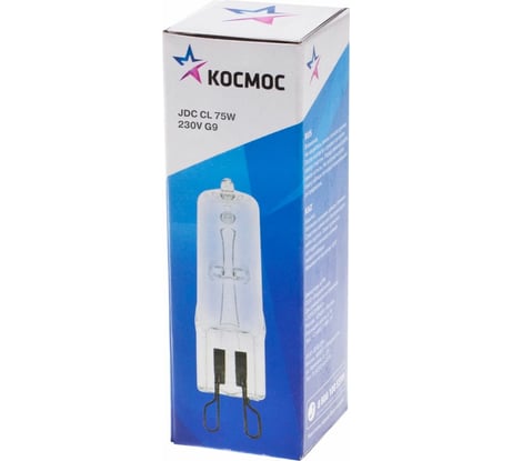 Галогенная лампа КОСМОС JDC ПР 75Вт 230V G9 LKsmJDC220VCL75W