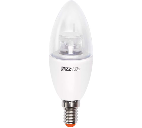 Светодиодная лампа Jazzway PLED-SP 7Вт C37 свеча прозрачная 4000К нейтральный белый E14 560лм 230В/50Гц 2853127
