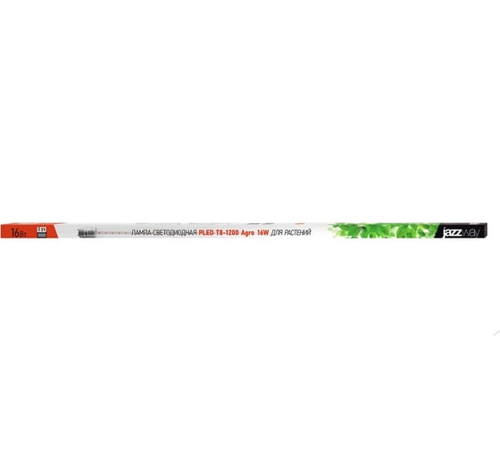 Светодиодная лампа Jazzway PLED T8-1200 PPG Agro 16Вт T8 линейная G13 CL для растений красный/синий спектр 5025912