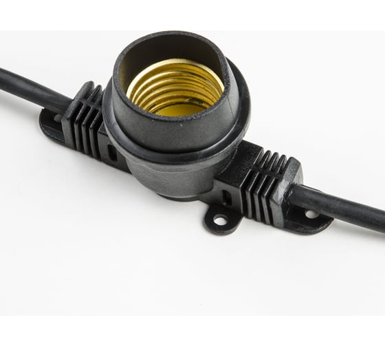 Гирлянда Uniel UDL-K110 40/E27/10M IP65 BLACK BELT-LIGHT Белт-лайт, 10 м + 1,5м сетевой шнур UL-00006440