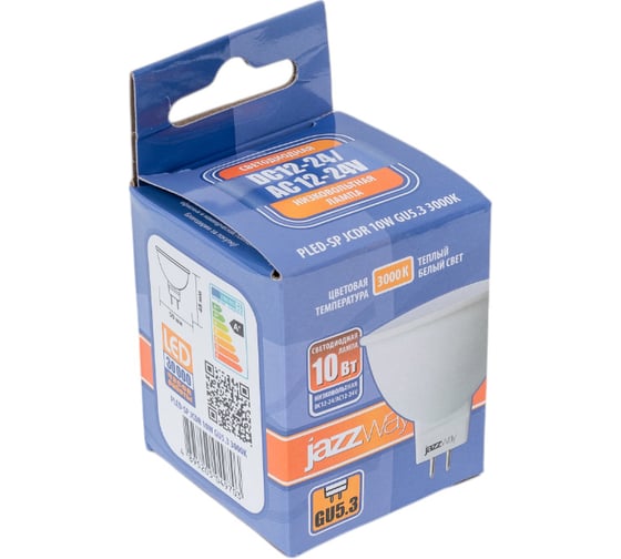 Светодиодная лампа Jazzway низковольтная PLED-SP JCDR 10Вт 3000К GU5.3 12-24В 5049703