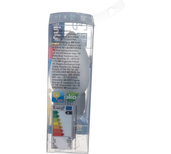 Светодиодная диммируемая пятилепестковая лампа Uniel LED-C37P-5W/WW/E14/FR/DIM ALC03SL 8747