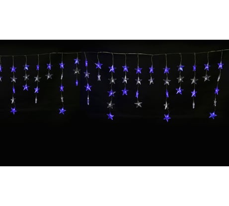 Светодиодный занавес Uniel ULD-E5505-196/DTK WHITE-BLUE IP20 STARS-1 фигурный UL-00001410