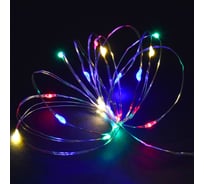 Гирлянда IEK роса 2м 20rgby ip20 прозрачный шнур 0,3м 2aa LGDB500-3-020-02-T-B-20