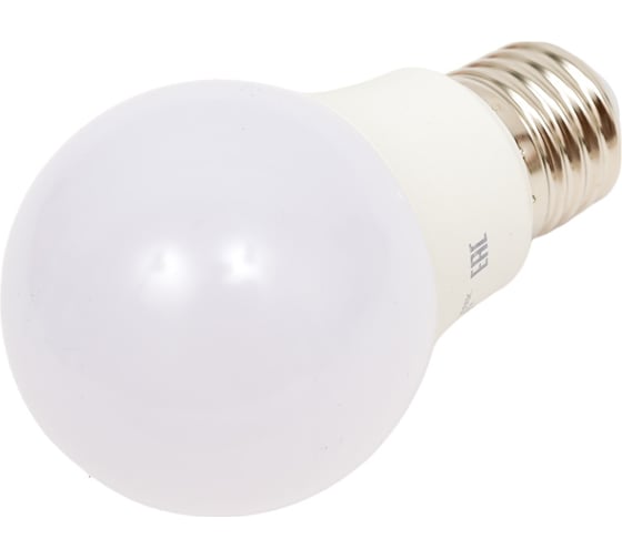 Светодиодная лампа Jazzway PLED-ECO 7Вт A60 грушевидная 3000К теплый белый E27 610лм 230В/50 Гц 1033178