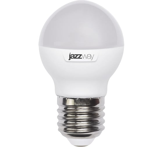 Светодиодная лампа Jazzway PLED-SP 9Вт G45 шар 4000К нейтральный белый E27 820лм 230В/50Гц 5019126