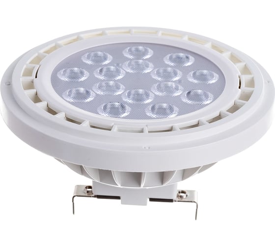 Светодиодная лампа Jazzway PLED-AR111 15Вт таблетка 3000К теплый белый G53 1200лм 185-265В 5017931