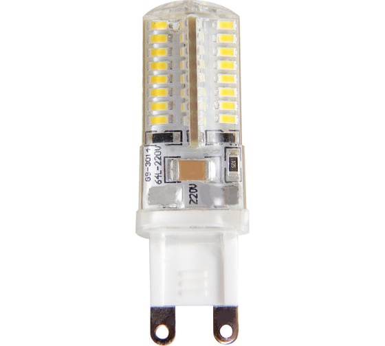 Светодиодная лампа Jazzway PLED-G9/BL2 5Вт 2700К теплый белый G9 300лм 220В (2лампы) пластик d16х50мм 1036667B