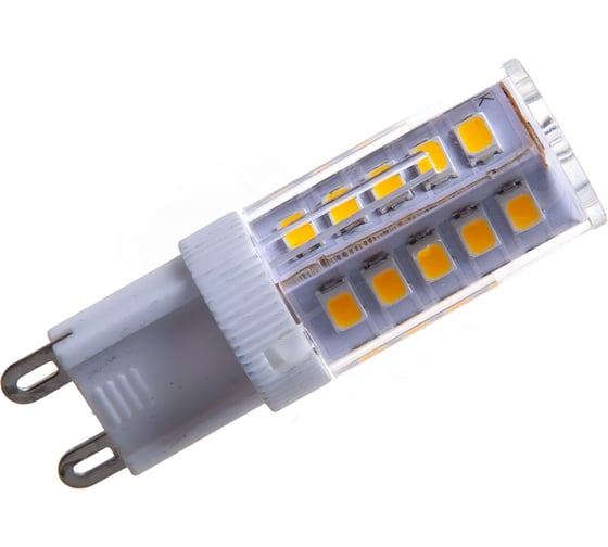 Светодиодная лампа Jazzway PLED-G9/BL2 5Вт 2700К теплый белый G9 300лм 220В (2лампы) пластик d16х50мм 1036667B