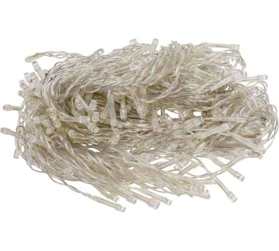 Гирлянда FERON 230V 200 LED 5000K, эффект стробов, длина 4,5м, IP44, шнур 3м, CL22 32347