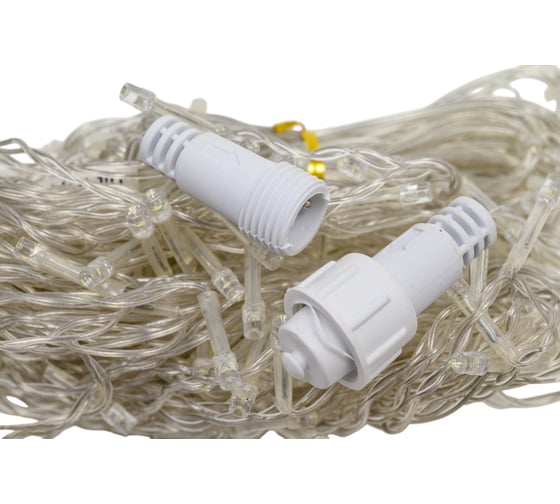 Гирлянда FERON 230V 200 LED 5000K, эффект стробов, длина 4,5м, IP44, шнур 3м, CL22 32347