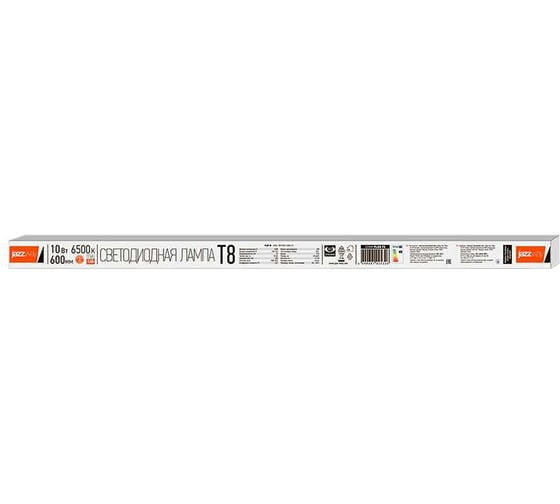 Светодиодная лампа Jazzway PLED T8-600GL 10Вт FROST линейная 6500К холодный белый G13 800лм 230В/50Гц 1025326