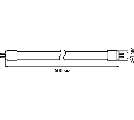 Светодиодная лампа Jazzway PLED T8-600GL 10Вт FROST линейная 6500К холодный белый G13 800лм 230В/50Гц 1025326