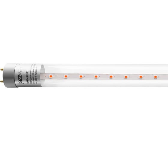 Светодиодная лампа Jazzway PLED T8-600 PPG Agro 8Вт T8 линейная G13 CL для растений красный/синий спектр 5025899 1