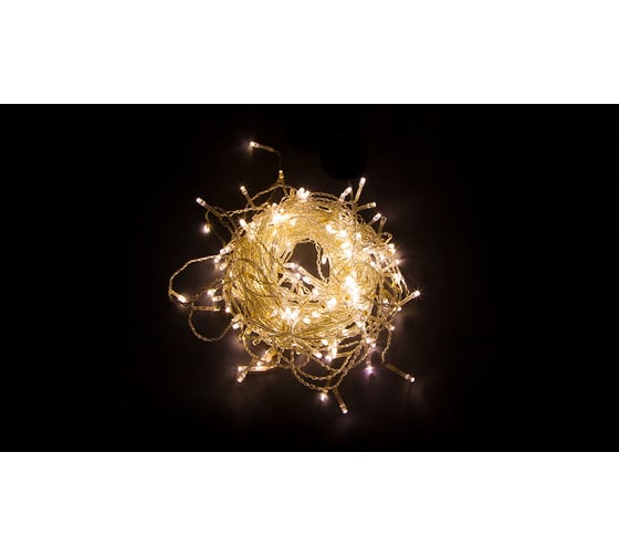 Гирлянда FERON 230V 240 LED 2700K, эффект стробов, длина 5,3м, IP44, шнур 3м , CL23 32351