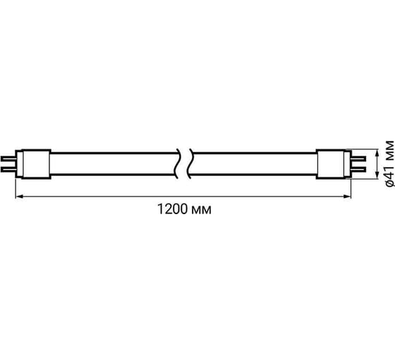Светодиодная лампа Jazzway PLED T8-1200GL 20Вт FROST линейная 6500К холодный белый G13 1600лм 230В/50Гц 1025340