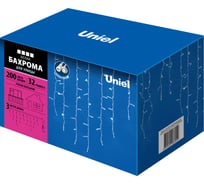 Светодиодная бахрома с эффектом мерцания Uniel ULD-B3010-200/TWK WHITE, IP67, 3м  UL-00001366