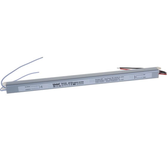 Блок питания Uniel UET-VAT-048A20 12V, IP20, ультратонкий, 48Вт UL-00004845 1
