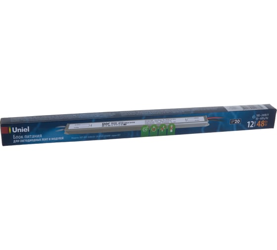Блок питания Uniel UET-VAT-048A20 12V, IP20, ультратонкий, 48Вт UL-00004845