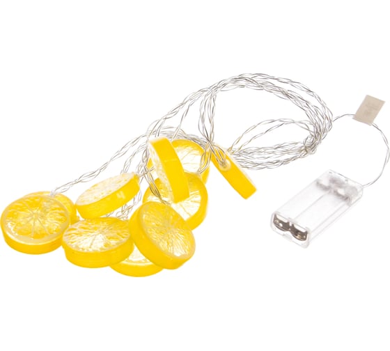 Светодиодная гирлянда на батарейках Uniel ULD-S0400-010/STB/2AA WARM WHITE, IP20, LEMON UL-00003391