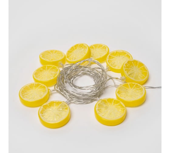 Светодиодная гирлянда на батарейках Uniel ULD-S0400-010/STB/2AA WARM WHITE, IP20, LEMON UL-00003391