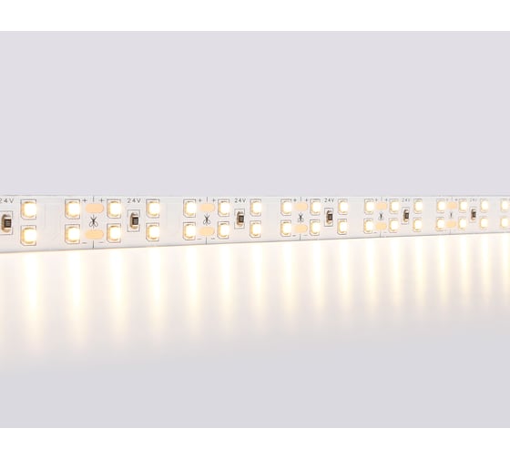 Светодиодная лента двухрядная Ambrella light 2835 204Led /20W m/ 24V IP20 3000K 5m GS3601