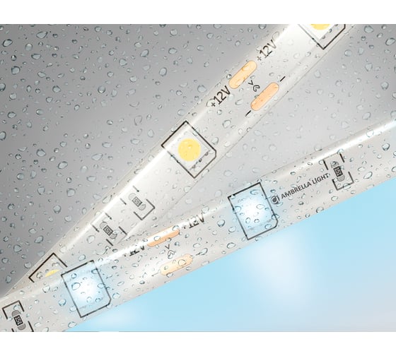 Светодиодная лента Ambrella light 5050 30Led /7.2W m/ 12V IP65 6500K 5m GS1903