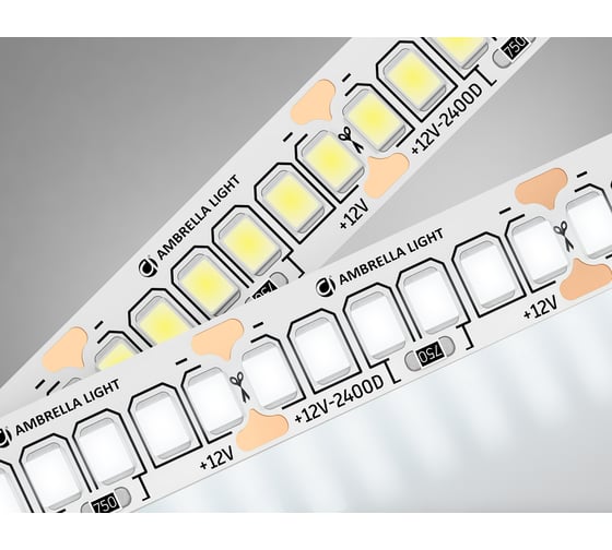 Светодиодная лента Ambrella light 2835 240Led /19.2W m/12V IP20 4500K 5m GS1502 31944018