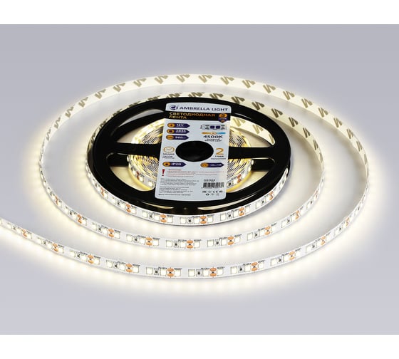 Светодиодная лента Ambrella light 2835 120Led /9.6W m/ 12V IP20 4500K 5m GS1102