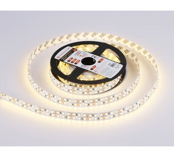 Светодиодная лента двухрядная Ambrella light 2835 240Led /24W m/ 12V IP20 3000K 5m GS1701