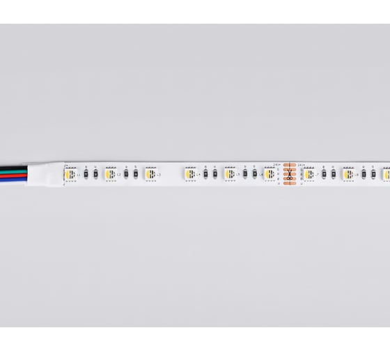 Светодиодная лента Ambrella light RGB с теплым белым светом 5050 60Led /10W m/ 24V IP20 RGBW+3000K 5m GS4401