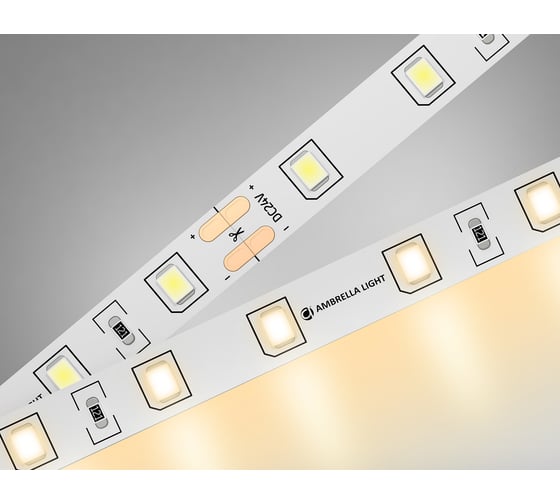 Светодиодная лента Ambrella light 2835 60Led /6W m/ 24V IP20 3000K 5m GS3001