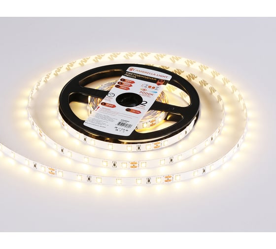 Светодиодная лента Ambrella light 2835 60Led /6W m/ 24V IP20 3000K 5m GS3001