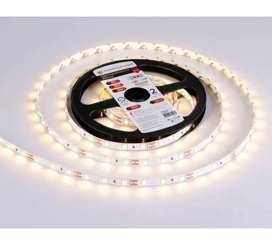 Светодиодная лента Ambrella light 2835 60Led /4.8W m/ 12V IP20 3000K 5m GS1001