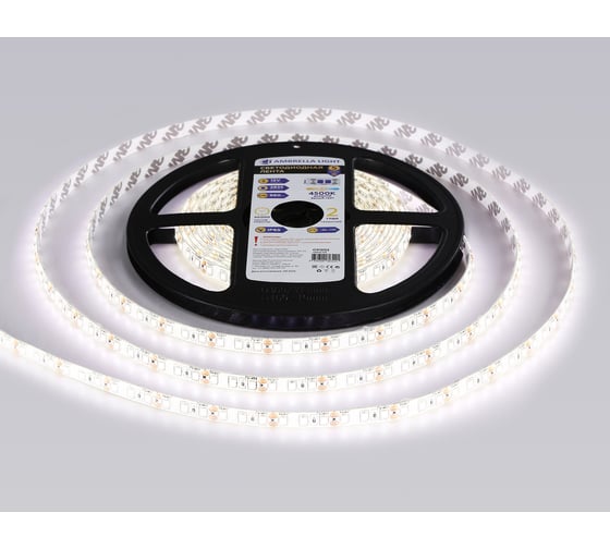 Светодиодная лента Ambrella light 2835 120Led /9.6W m/ 12V IP65 4500K 5m GS1202