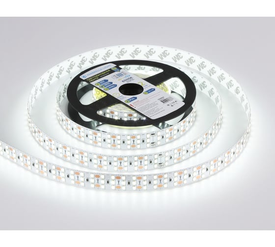 Светодиодная лента трехрядная Ambrella light 2835 324Led /26W m/ 24V IP20 6500K 5m GS3903