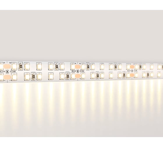 Светодиодная лента двухрядная Ambrella light 2835 240Led /24W m/ 24V IP20 3000K 5m GS3701