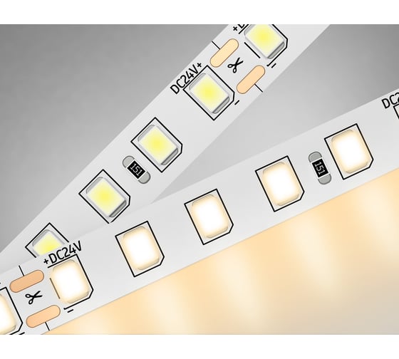 Светодиодная лента Ambrella light 2835 120Led /10W m/ 24V IP20 3000K 5m GS3101