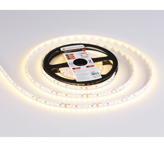 Светодиодная лента Ambrella light 2835 120Led /10W m/ 24V IP20 3000K 5m GS3101