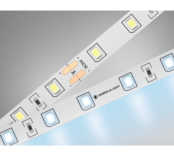 Светодиодная лента Ambrella light 2835 60Led /6W m/ 24V IP20 6500K 5m GS3003 1