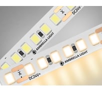 Светодиодная лента Ambrella light 2835 180Led /14.4W m/ 24V IP20 3000K 5m GS3201