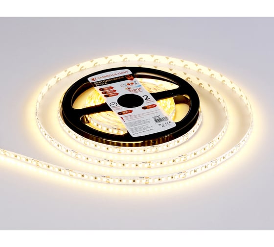 Светодиодная лента Ambrella light 2835 180Led /14.4W m/ 24V IP20 3000K 5m GS3201