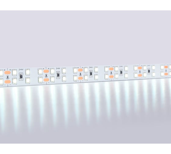 Светодиодная лента двухрядная Ambrella light 2835 204Led /20W m/ 24V IP20 6500K 5m GS3603