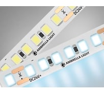 Светодиодная лента Ambrella light 2835 180Led /14.4W m/ 24V IP20 6500K 5m GS3203