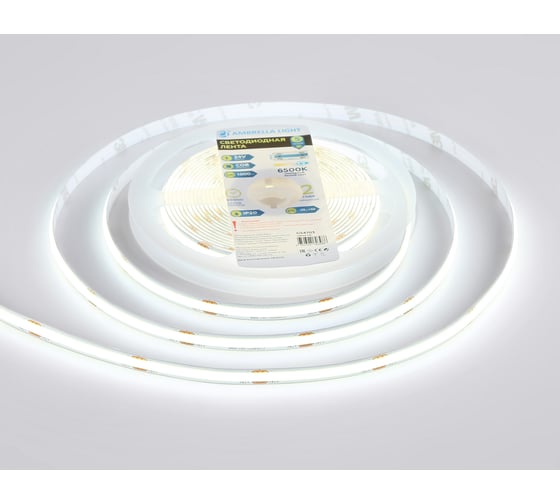 Светодиодная лента Ambrella light COB 480Led /12W m/ 24V IP20 6500K 5m GS4703