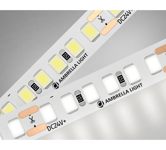 Светодиодная лента Ambrella light 2835 180Led /14.4W m/ 24V IP20 4500K 5m GS3202 31943652