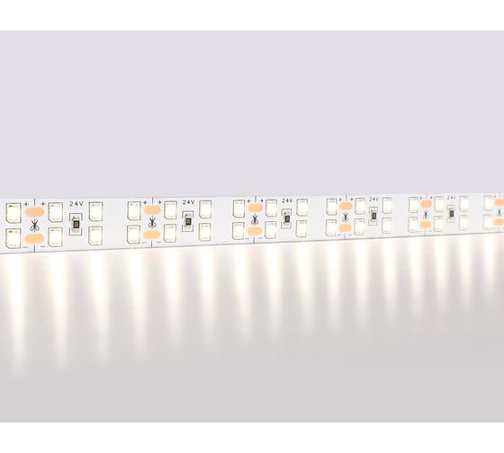 Светодиодная лента двухрядная Ambrella light 2835 204Led /20W m/ 24V IP20 4500K 5m GS3602